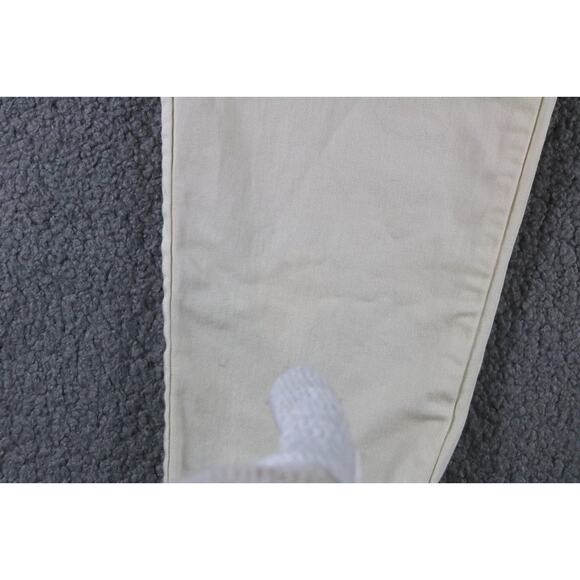 Pact Pants Womens Medium Beige Khaki Chino Organic Cotton Zip Elastic Waist - Picture 7 of 7